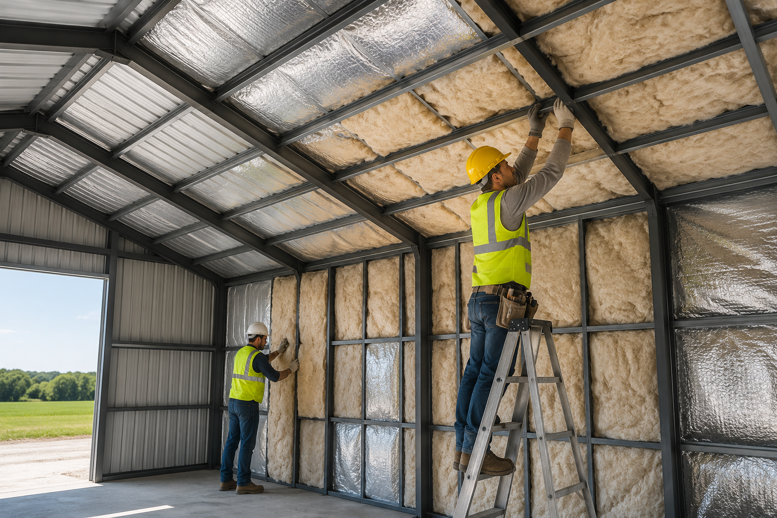 Metal building insulation